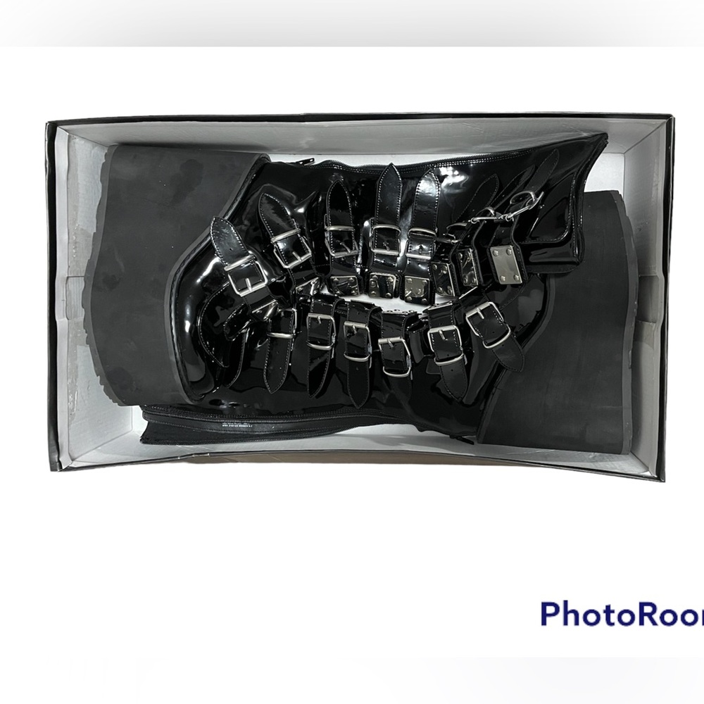 New Demonia Trinity Swing 815 Black Matte Goth Kn… - image 4